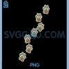 Pet Paw Trail PNG, Colorful Dotty Paw Prints Art PNG 2 Pet Paw Trail PNG, Colorful Dotty Paw Prints Art PNG