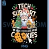Tech Support Delete Your Cookies PNG, IT Nerd Ugly Christmas PNG