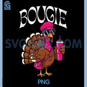 Thanksgiving Bougie PNG, Turkey Funny Boujee PNG