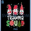 Trauma Squad PNG, Gnome Nurse Stethoscope PNG, Christmas Pine Plaid PNG