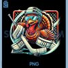Turkey Playing Ice Hockey PNG, Goalie Thanksgiving Turkey PNG