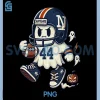 Vintage Cam Skattebo PNG, Skatte-Boo PNG, Cute Ghost Football Lovers PNG
