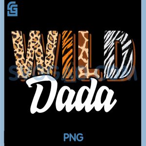 Wild Dada PNG, Safari Animal Print Design PNG