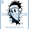 Peeking Christmas Ghost SVG, Cute Holiday Ghost SVG