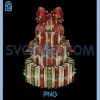 Christmas Book Tree PNG, Coquette Bow Winter PNG, Teacher Book Lover PNG