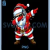 Dabbing Santa DJ Music PNG, Christmas Light Dab PNG 1 Dabbing Santa DJ Music PNG, Christmas Light Dab PNG