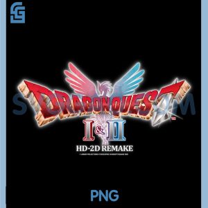 HD 2D Remake Inspired PNG, Dragon Quest Artwork PNG