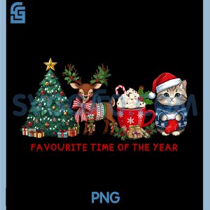 Favourite Time of The Year PNG, Cozy Christmas Vibes PNG