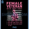 Female Veteran With Three Sides PNG, U.S Women Veteran PNG
