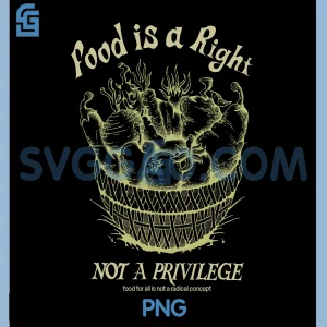 Food is A Right Not A Privilege PNG, Food for All is Not A Radica PNG