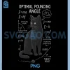 Funny Cat Physics PNG, Optimal Pouncing Angle Science Humor PNG