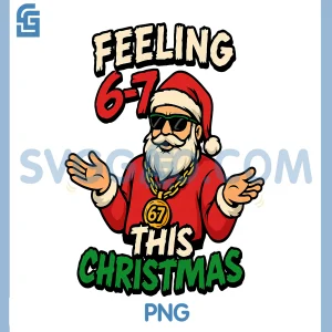 Funny Christmas 6-7 PNG, 67 Six Seven Christmas PNG