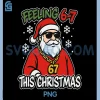 Funny Christmas 6-7 PNG, 67 Six Seven Meme Christmas PNG