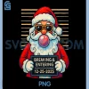 Breaking and Entering Christmas PNG, Funny Santa PNG