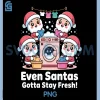 Funny Santa Claus PNG, Laundry Squad Christmas Vibes PNG