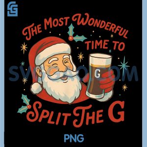 The Most Wonderful Times to Split The G PNG, Funny Santa PNG