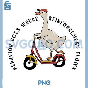 Funny Silly Goose PNG, Behavior Goes Where Reinforcement Flows PNG