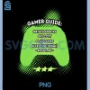 Gamer Guide Funny PNG, Gaming Snacks Cozy PNG