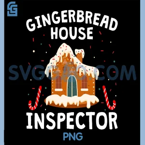 Gingerbread House Inspector PNG, Cookie Baking Christmas PNG