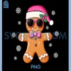 Gingerbread Man Pink PNG, Christmas Cookie Baking Team PNG