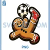 Gingerbread Plays Soccer Bicycle Kick PNG, Cookie Christmas PNG 2 Gingerbread Plays Soccer Bicycle Kick PNG, Cookie Christmas PNG