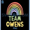 Happy Colorful Team Owens PNG, Rainbow Pride Green Yellow PNG