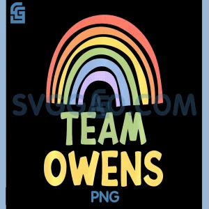 Happy Colorful Team Owens PNG, Rainbow Pride Green Yellow PNG