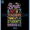 6 Out of 7 Teachers PNG, Think 67 of Students Overuse 67 Funny PNG