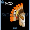 turkey moo PNG, funny thanksgiving PNG