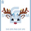 Christmas Reindeer Face SVG, Rudolph Lights SVG 2 Christmas Reindeer Face SVG, Rudolph Lights SVG