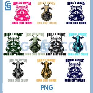 Funny Grain Cart Driver PNG, World&rsquo;s Okayest Farmer PNG Bundle