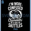 Im More Confused Than A Chameleon in Bag of Skittles PNG, Funny PNG