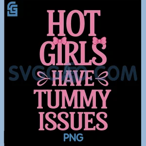 Hot Girls Tummy Issues Cute Graphic PNG, Pastel Pink PNG