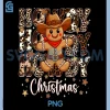 Howdy Christmas PNG, Cowboy Gingerbread Xmas PNG