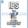 IBS I Be Shittin PNG, Skeleton Toilet Phone PNG, Funny Humor PNG
