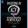 Investing in Koi PNG, Peaceful Portfolio Funny Investor Design PNG