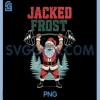 Jacked Frost PNG, Christmas Muscle Santa PNG, Holiday Gym Humor PNG