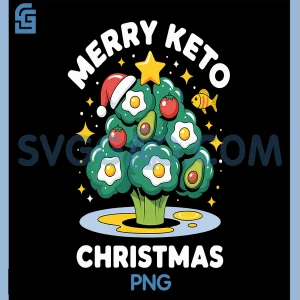 Keto Christmas Low Carb Holiday PNG, Funny Keto Xmas PNG