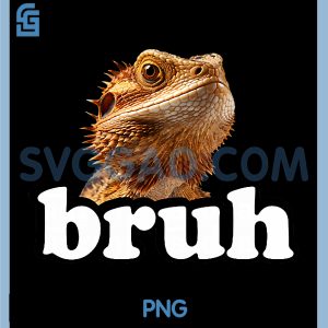 Bro Tiny Dinosaur Bruh PNG, Bearded Dragon Lover PNG