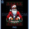 Poker Santa PNG, Poker Player PNG, Ugly Christmas PNG