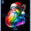 Pride Christmas Tree PNG, Ornament Rainbow PNG, Santa Claus Ho Ho Ho PNG
