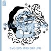 Vintage Santa Face SVG, Retro Christmas Candy Cane Clipart SVG 2 Vintage Santa Face SVG, Retro Christmas Candy Cane Clipart SVG