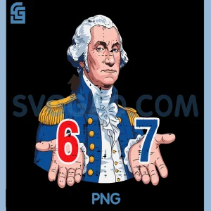 6 7 Washington Funny PNG, 67 Meme Six Seven PNG