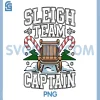 Sleigh Team Captain PNG, Christmas Candy Cane Crew PNG, Lights Funny PNG