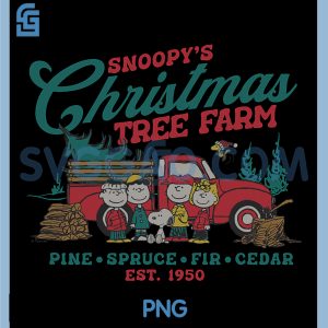 Snoopys Christmas PNG, Tree Farm Est 1950 PNG