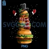 Snowman Made Of Burgers PNG, Cheeseburger Fast Food Christmas PNG 2 Snowman Made Of Burgers PNG, Cheeseburger Fast Food Christmas PNG