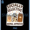 Socially Selective Animal Approved PNG, Funny Introvert PNG