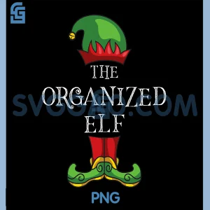 The Organized Elf PNG, Funny Christmas PNG