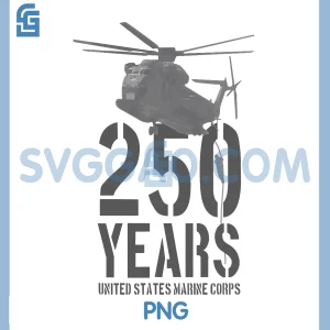 United States Marine Corps PNG, 250 Years Chopper PNG