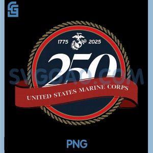 United States Marine Corps PNG, 250th Birthday Seal PNG